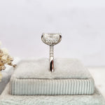 Radiant Pave Lab Grown Diamond Engagement Ring