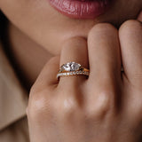 Marquise Lab Grown Diamond Bezel Engagement Ring