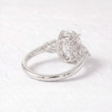 Winnie Harlow – Inspired 8.5 Carat Oval Cut Three Stone Lab Grown Diamond Engagement Ring