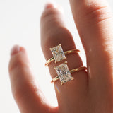 1.5 CT Radiant Solitaire Moissanite Engagement Ring
