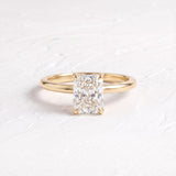 2.5 CT Solitiare Radiant Lab Grown Diamond Engagement Ring