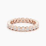 1.65 CT Round Bezel Full Eternity Lab Grown Diamond Wedding Band