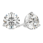 0.50 CT-4.0 CT Round Solitaire Lab Grown Diamond Earrings