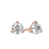 0.50 CT-4.0 CT Round Solitaire Lab Grown Diamond Earrings