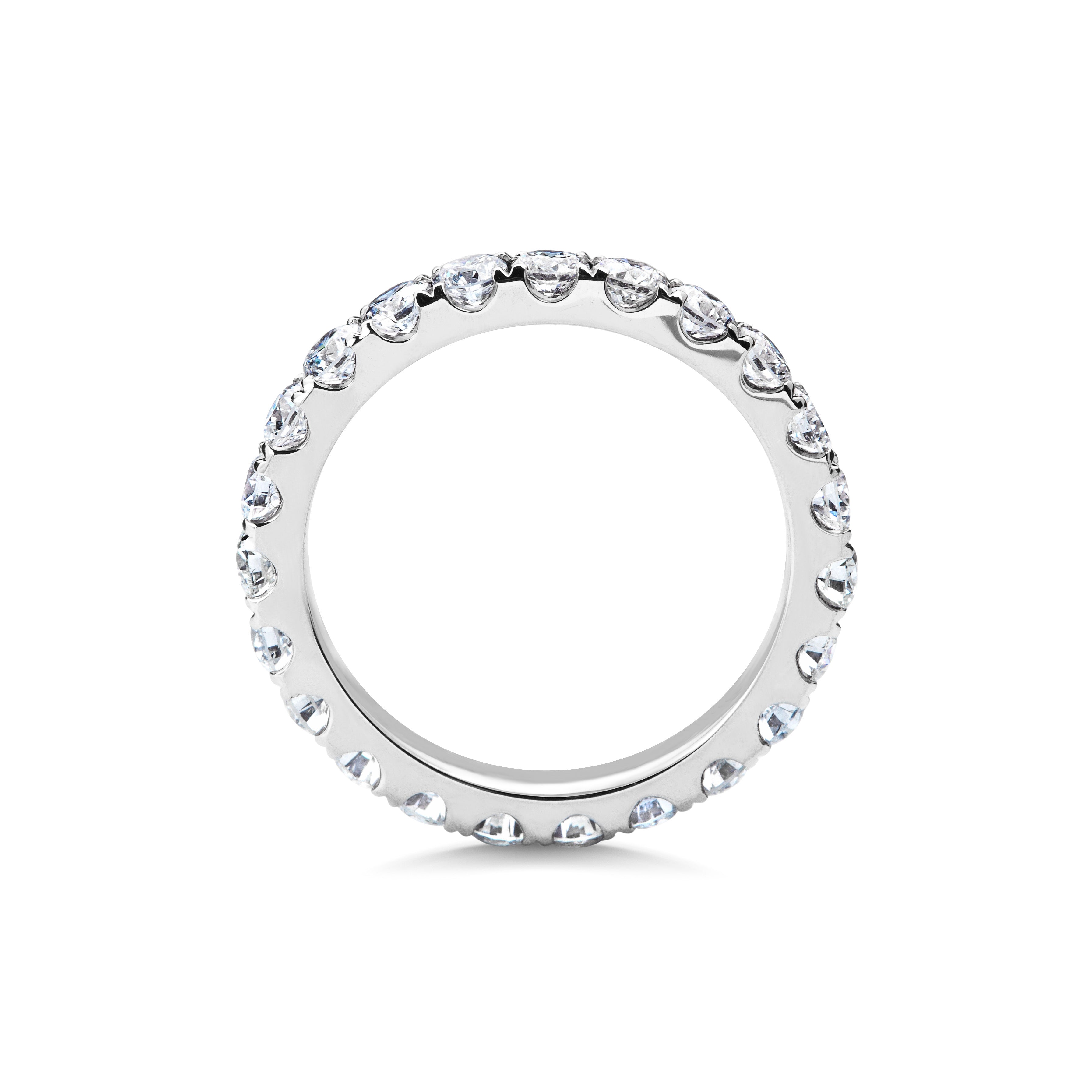 1.5 CT Round Full Eternity Lab Grown Diamond Wedding Band