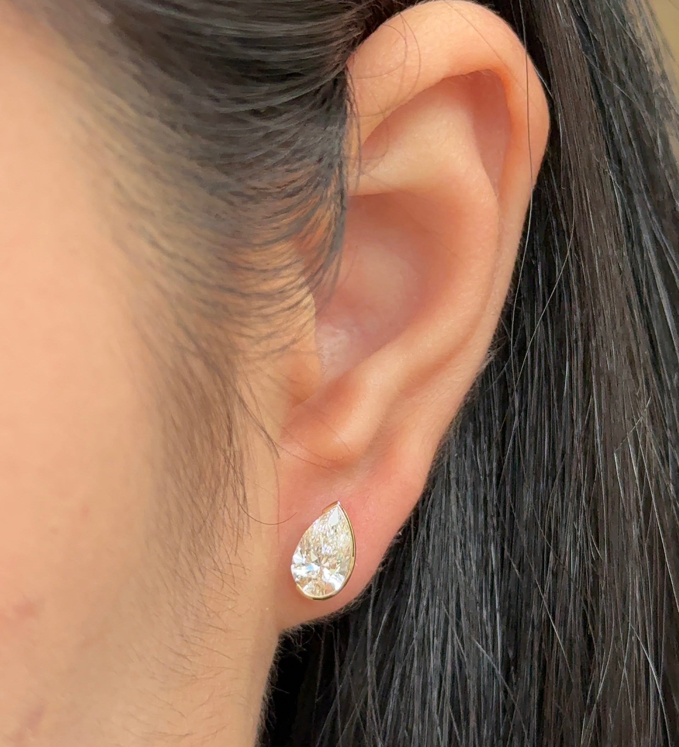 0.23 CT Round Lab Grown Diamond Stud Earrings