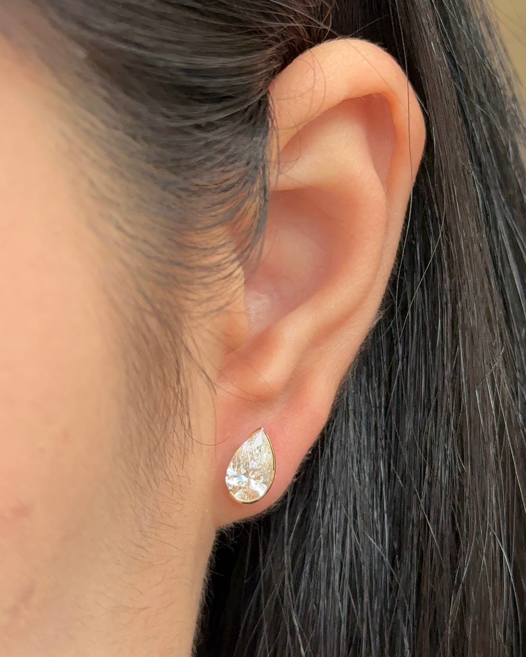 0.23 CT Round Lab Grown Diamond Stud Earrings