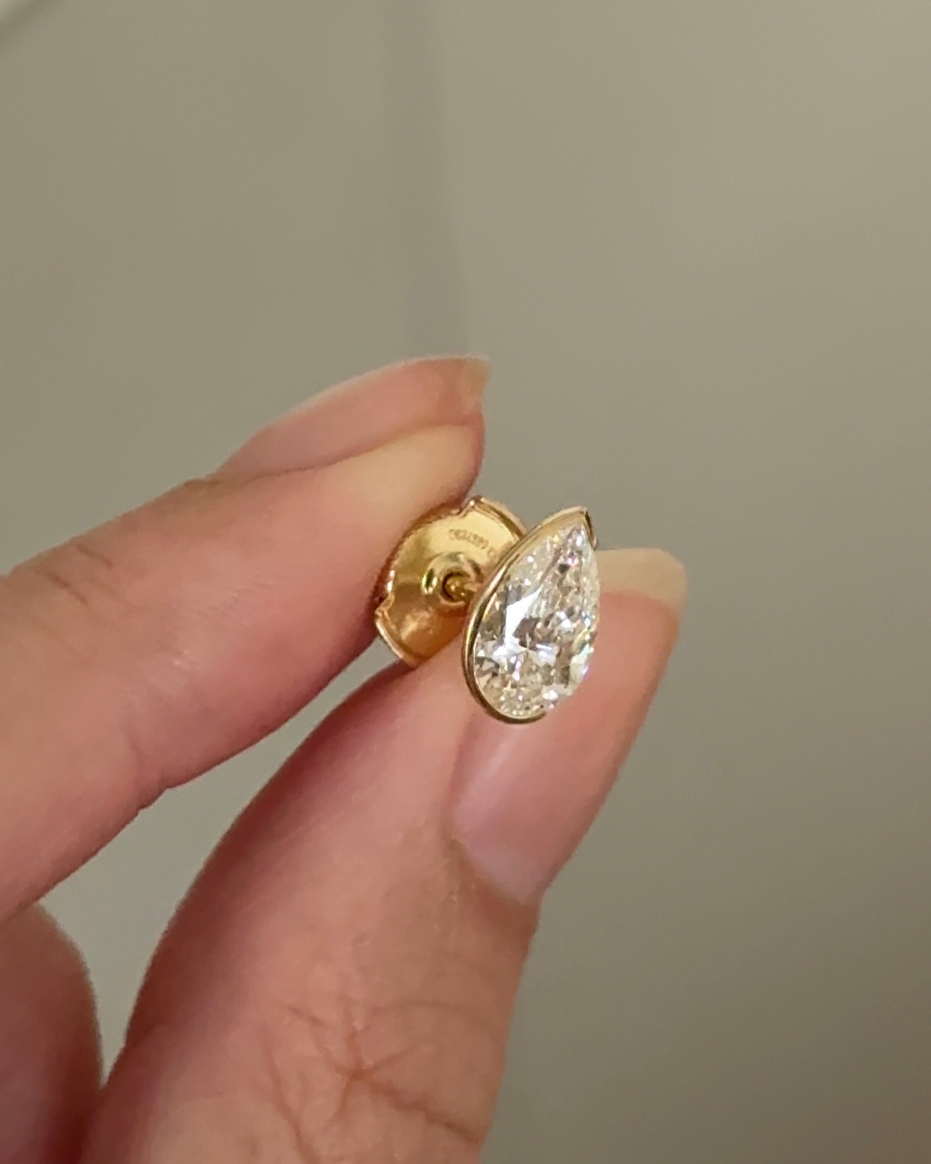 0.23 CT Round Lab Grown Diamond Stud Earrings