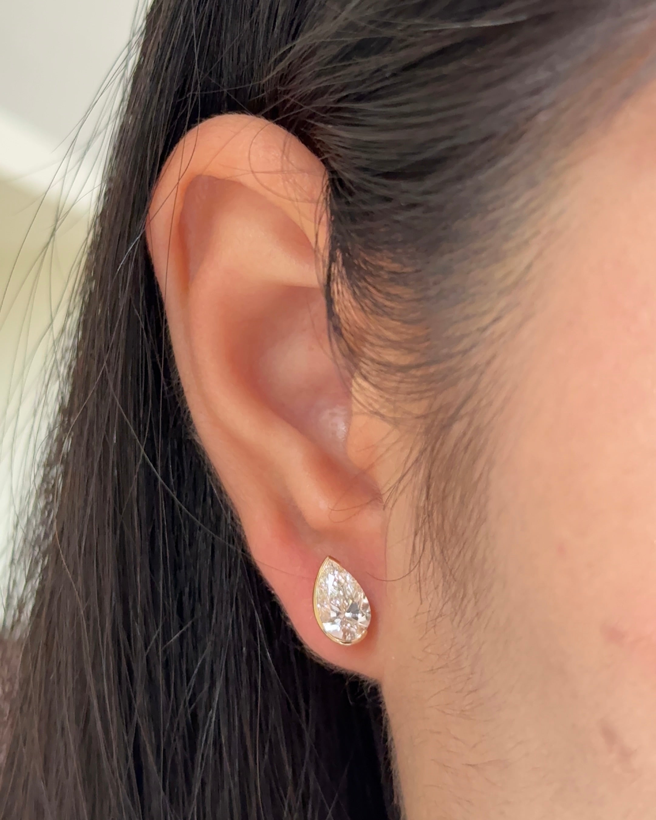 0.23 CT Round Lab Grown Diamond Stud Earrings