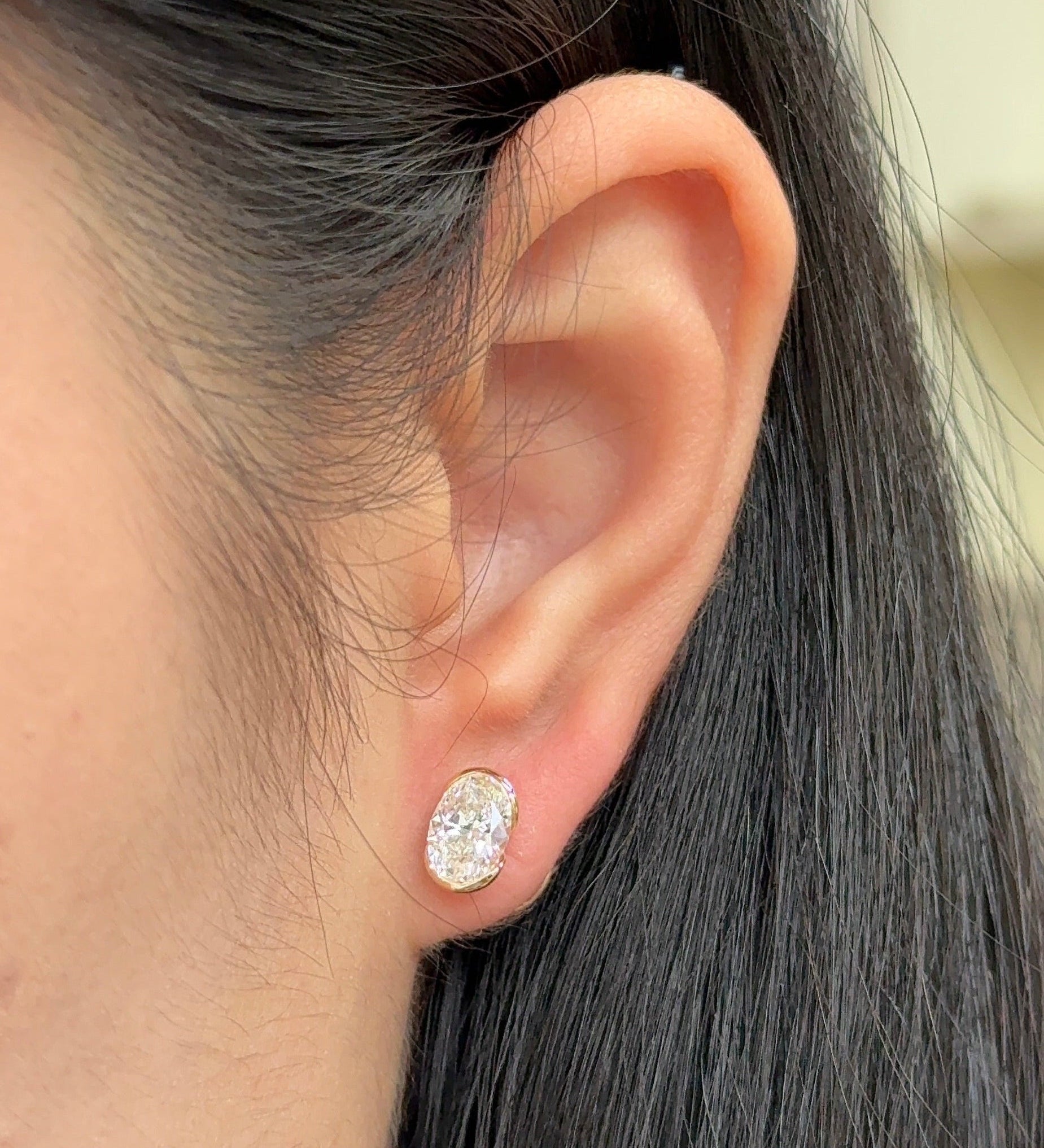 0.23 CT Round Lab Grown Diamond Stud Earrings