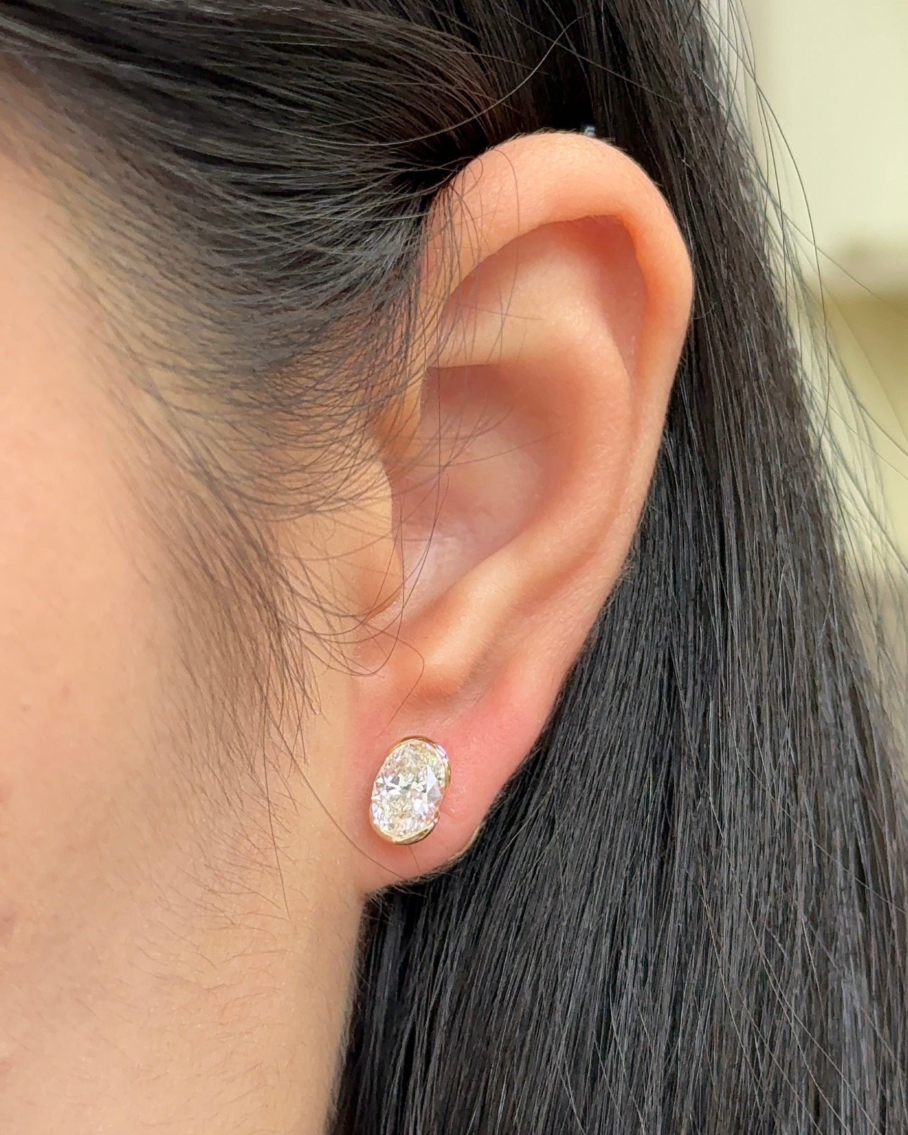 0.23 CT Round Lab Grown Diamond Stud Earrings
