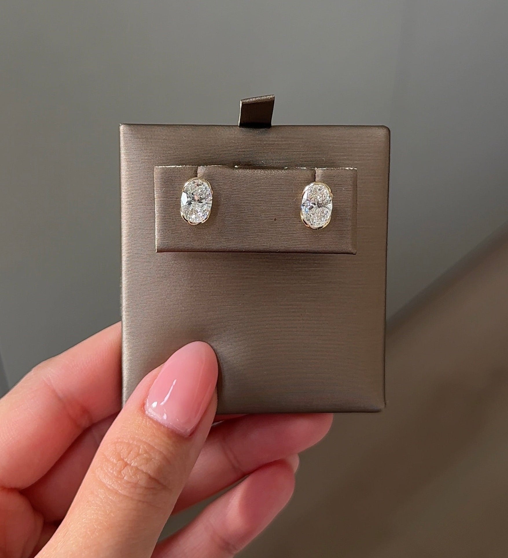 0.23 CT Round Lab Grown Diamond Stud Earrings