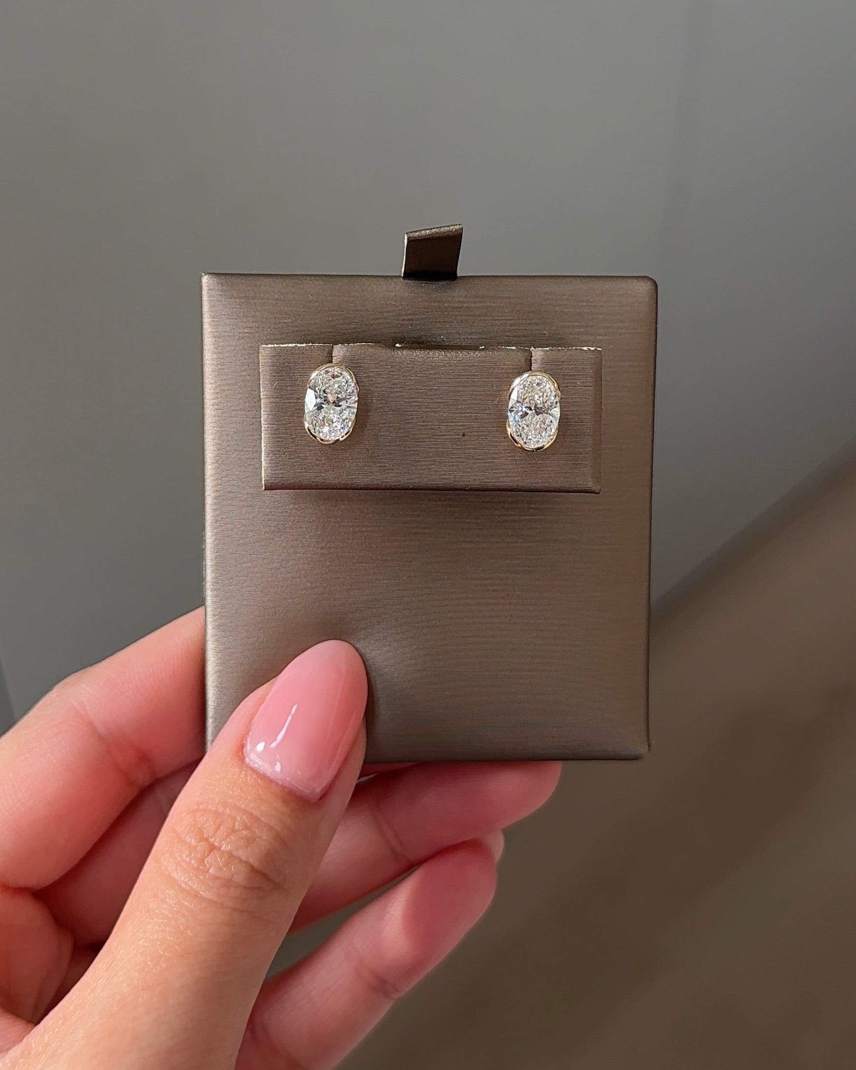 0.23 CT Round Lab Grown Diamond Stud Earrings