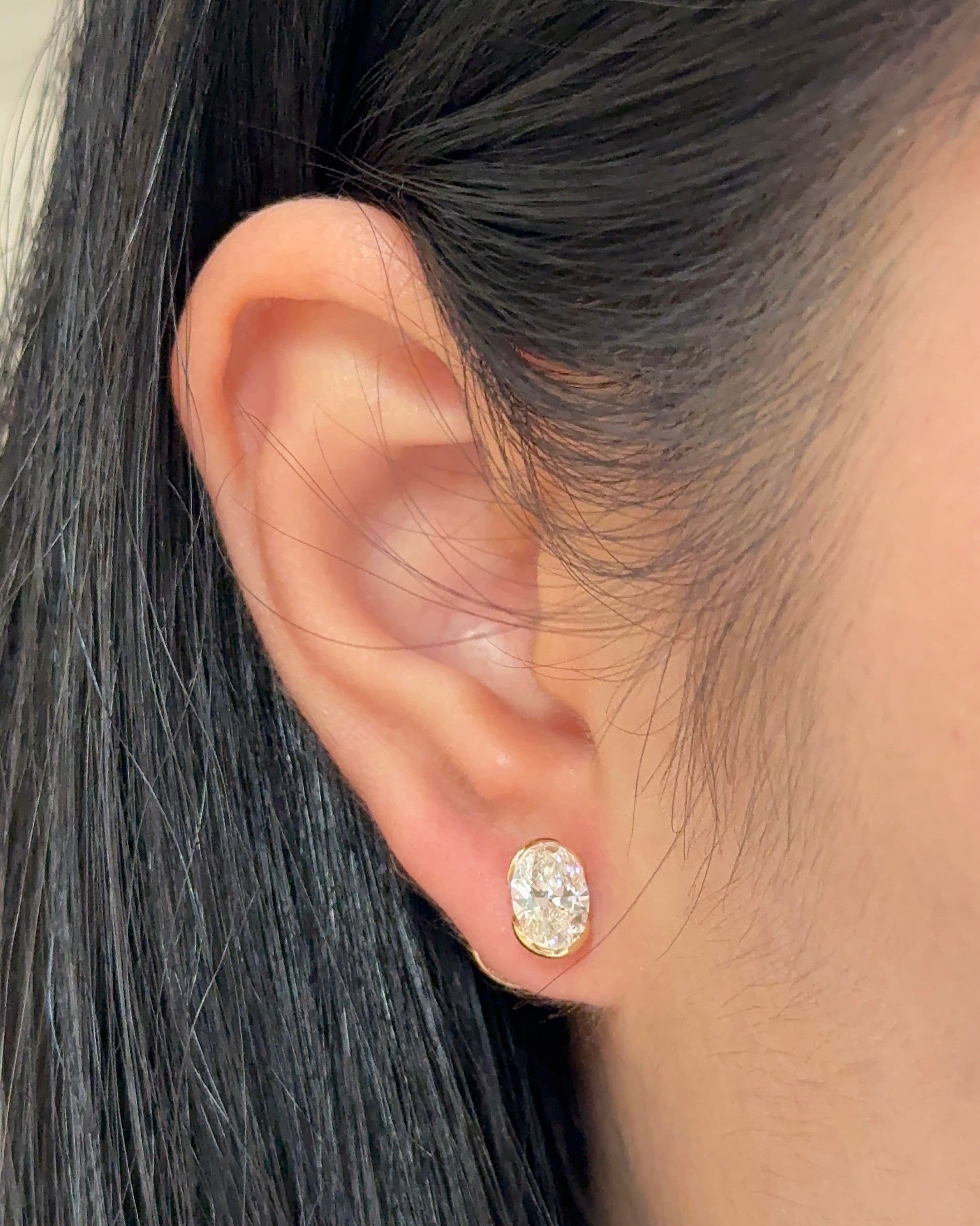 0.23 CT Round Lab Grown Diamond Stud Earrings