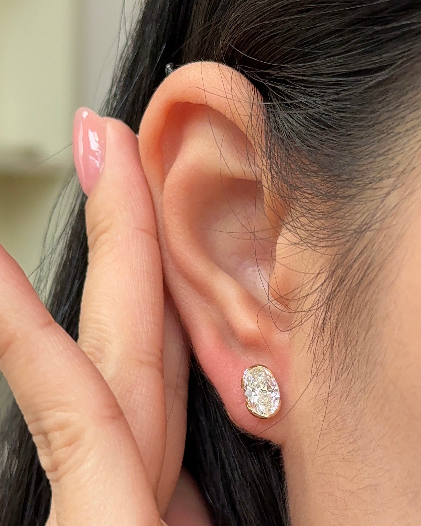 0.23 CT Round Lab Grown Diamond Stud Earrings