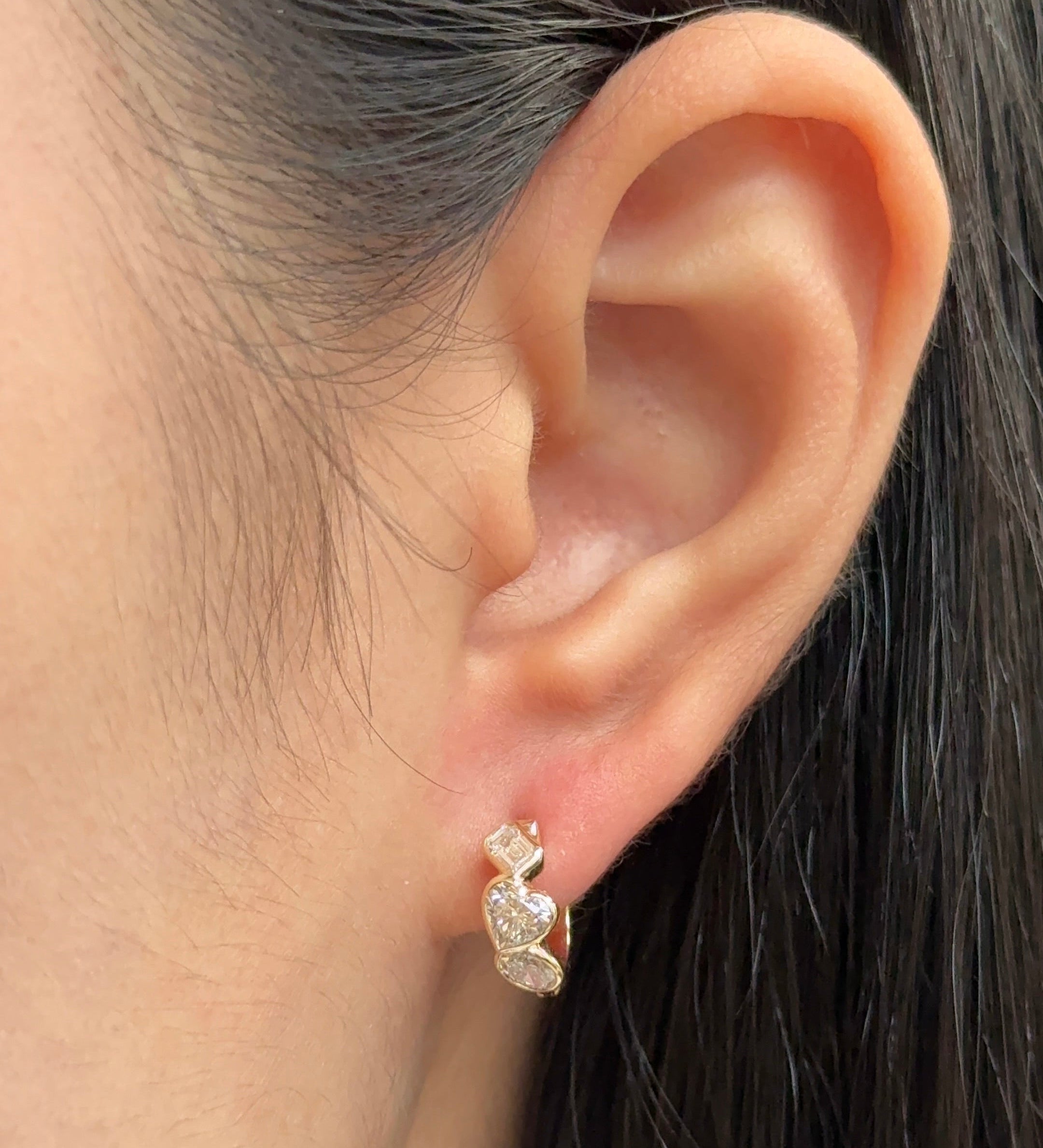 0.23 CT Round Lab Grown Diamond Stud Earrings