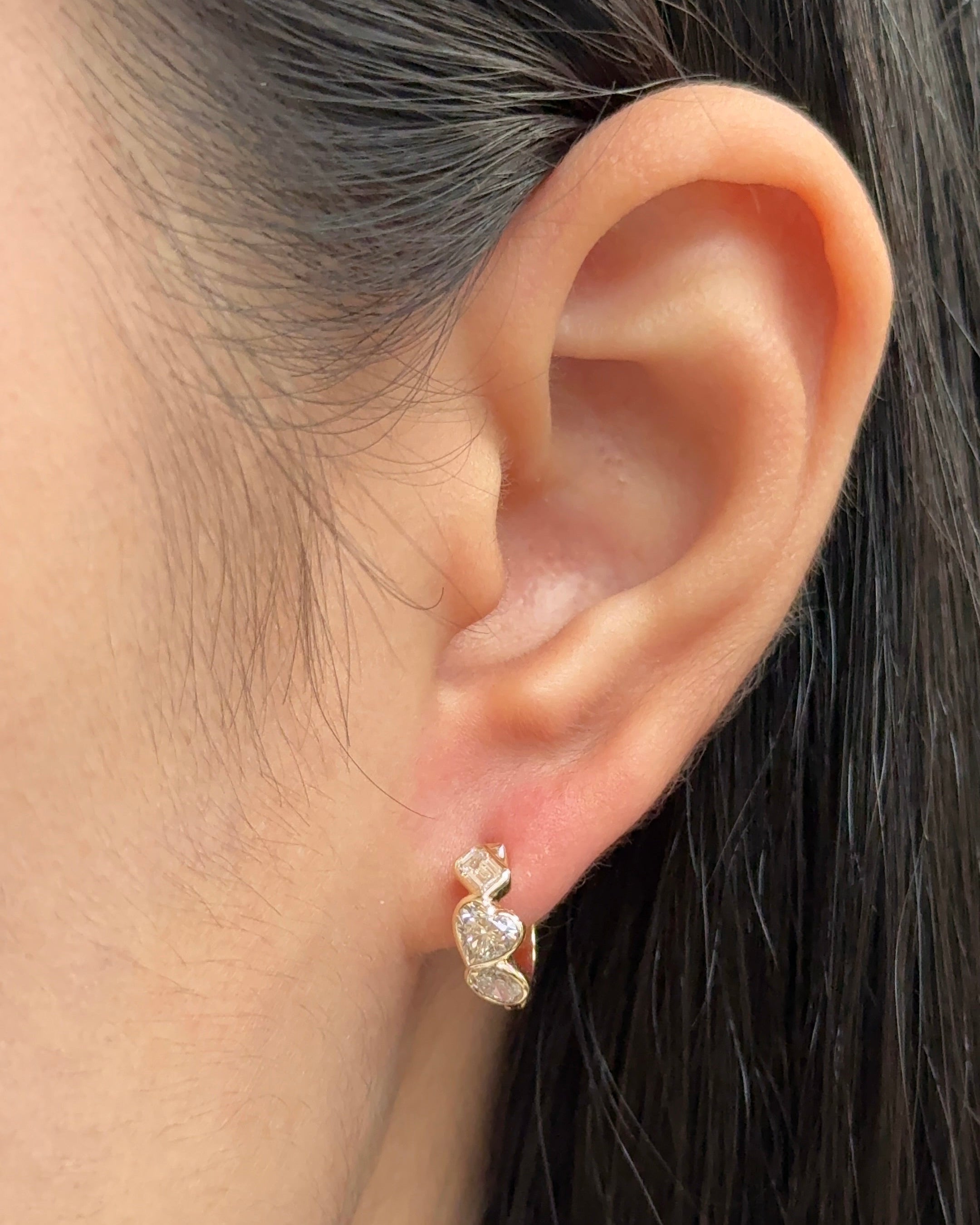 0.23 CT Round Lab Grown Diamond Stud Earrings