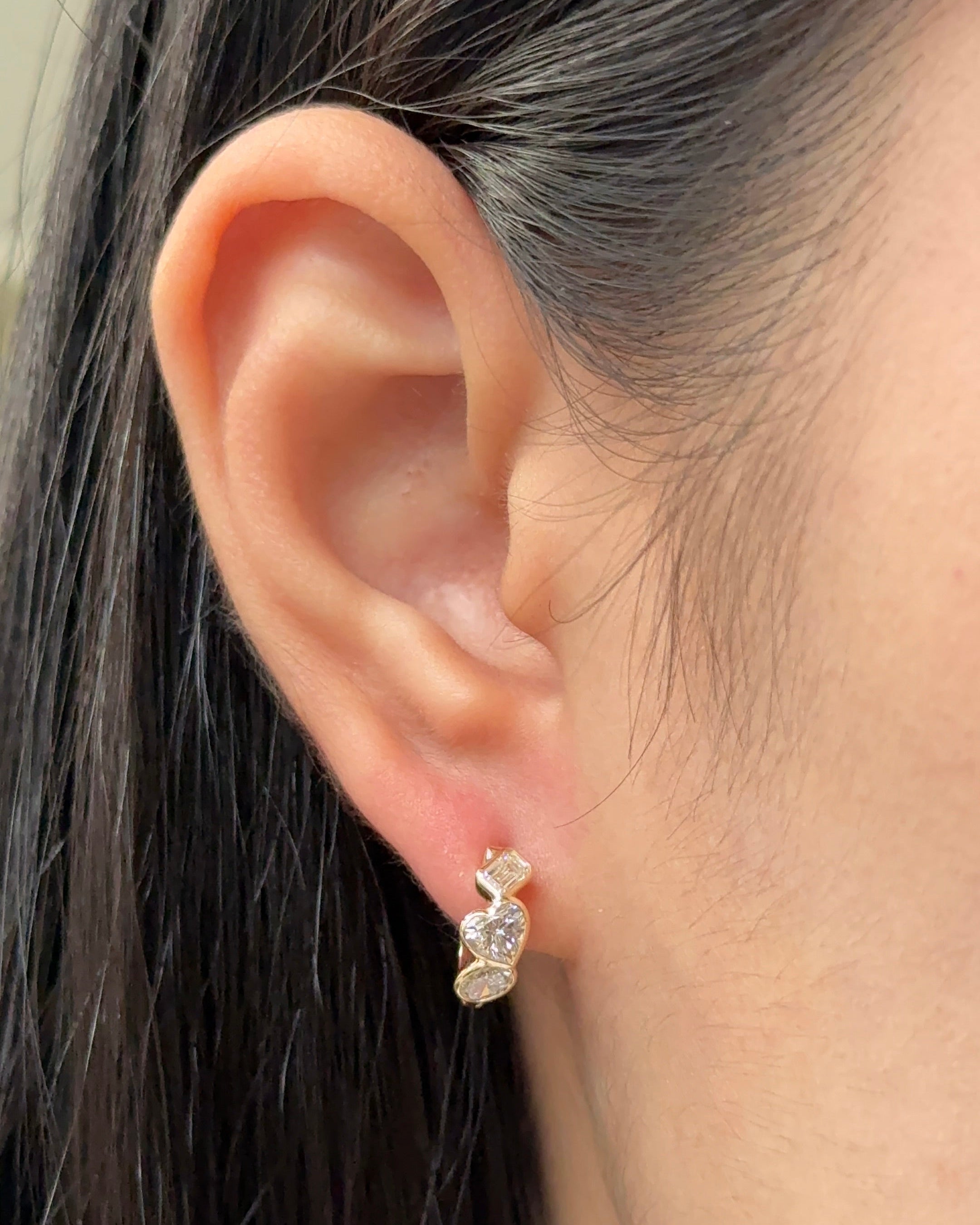 0.23 CT Round Lab Grown Diamond Stud Earrings