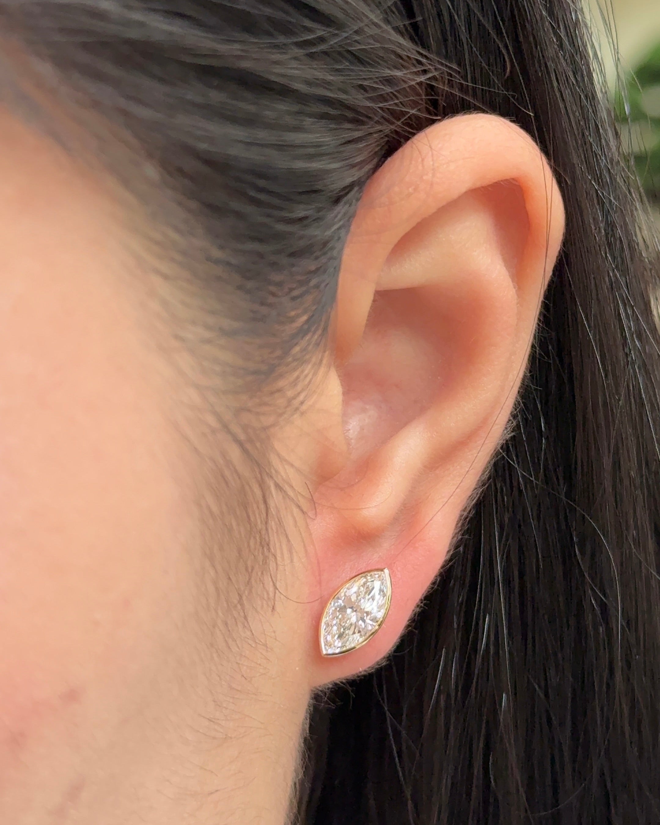 0.23 CT Round Lab Grown Diamond Stud Earrings