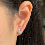 0.23 CT Round Lab Grown Diamond Stud Earrings