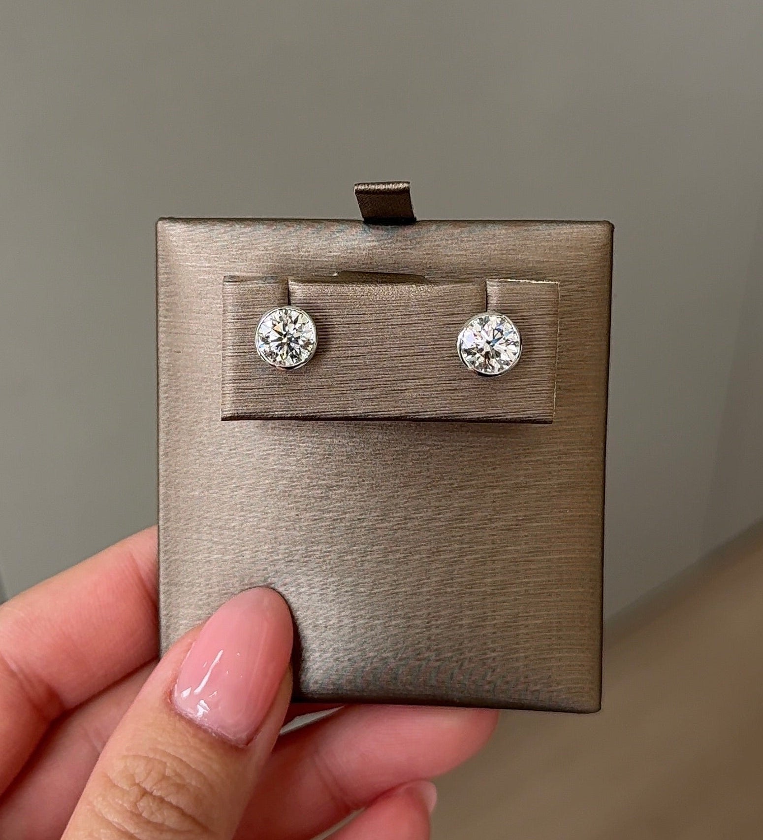 0.23 CT Round Lab Grown Diamond Stud Earrings