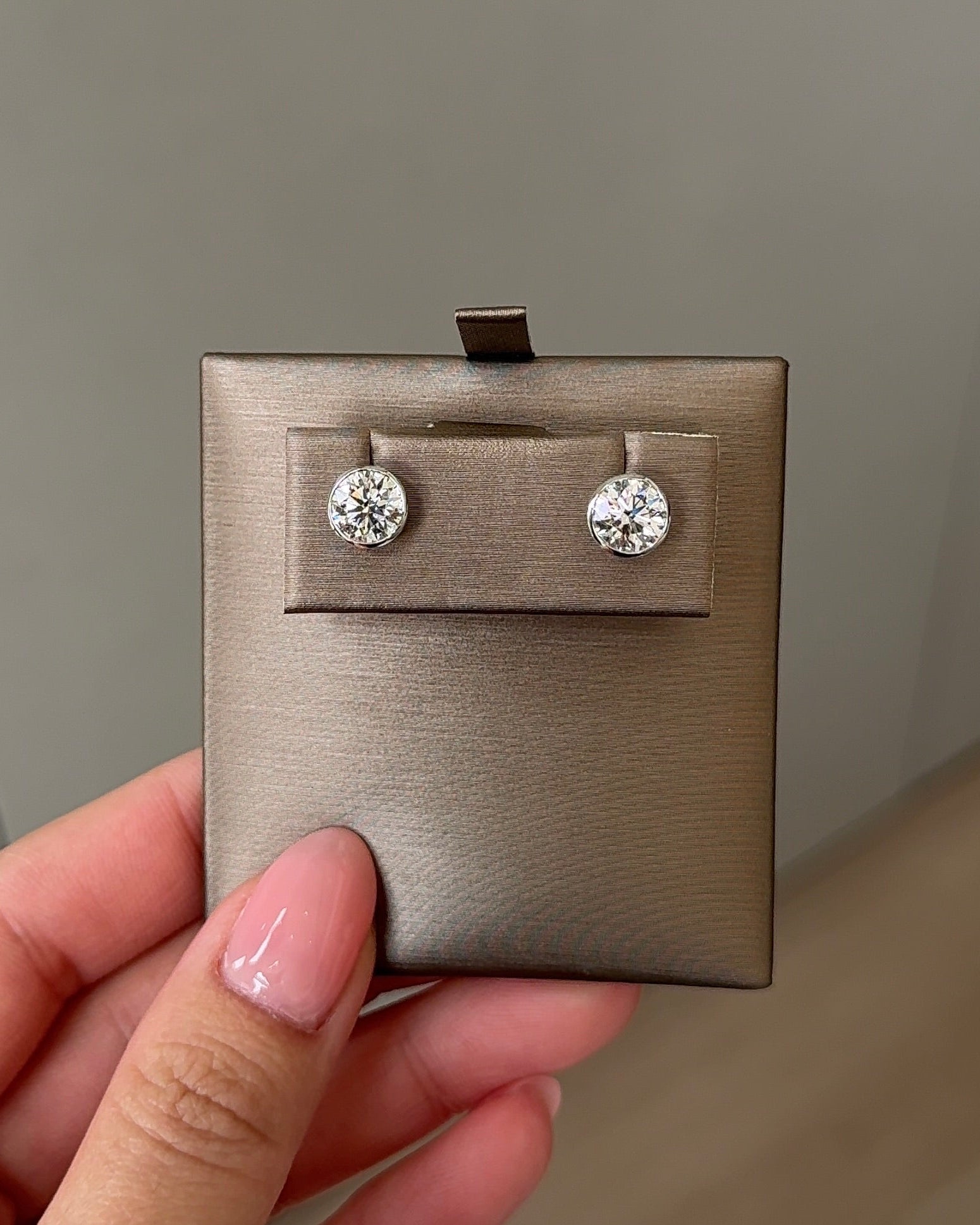 0.23 CT Round Lab Grown Diamond Stud Earrings