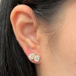 0.23 CT Round Lab Grown Diamond Stud Earrings