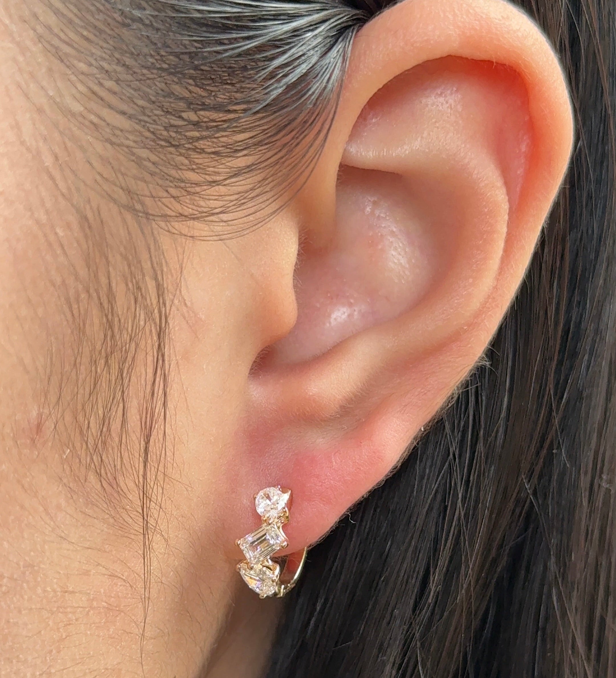 0.23 CT Round Lab Grown Diamond Stud Earrings
