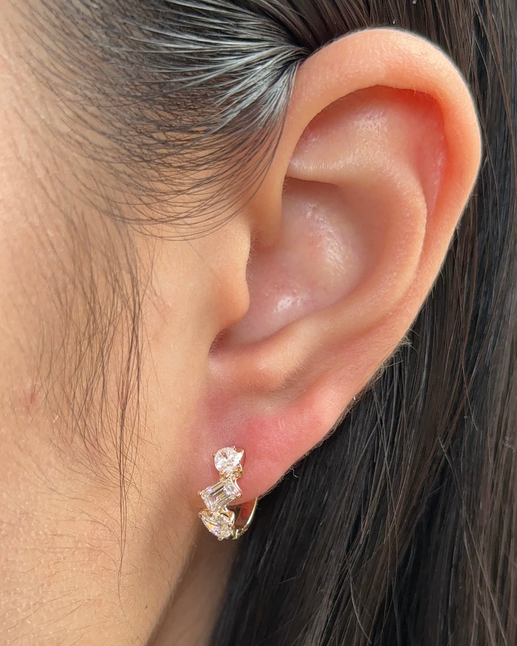 0.23 CT Round Lab Grown Diamond Stud Earrings