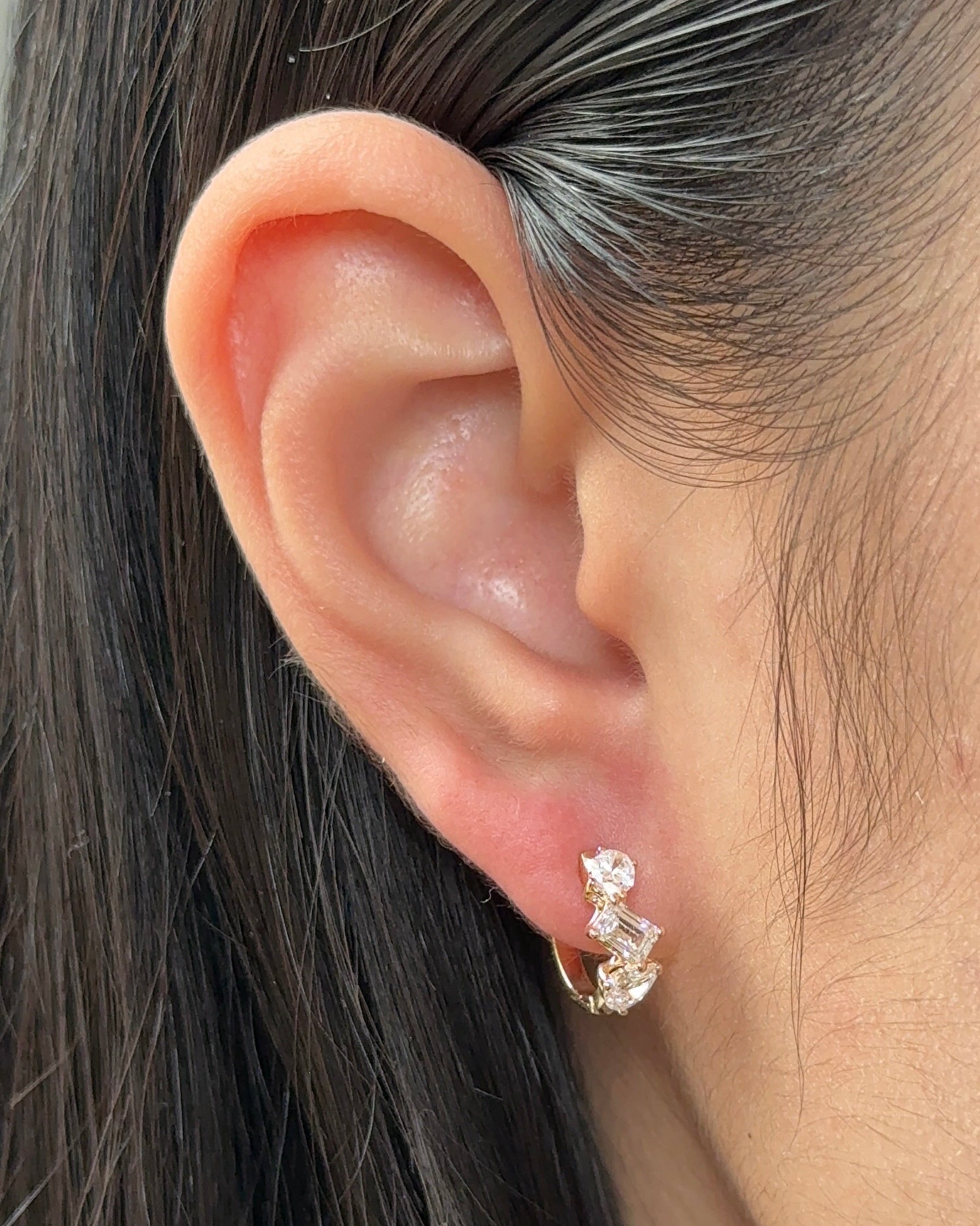 0.23 CT Round Lab Grown Diamond Stud Earrings