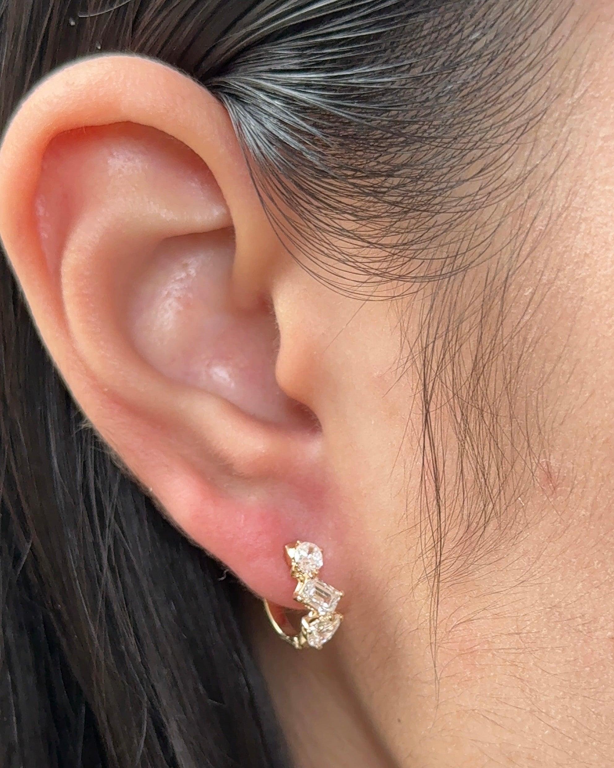 0.23 CT Round Lab Grown Diamond Stud Earrings