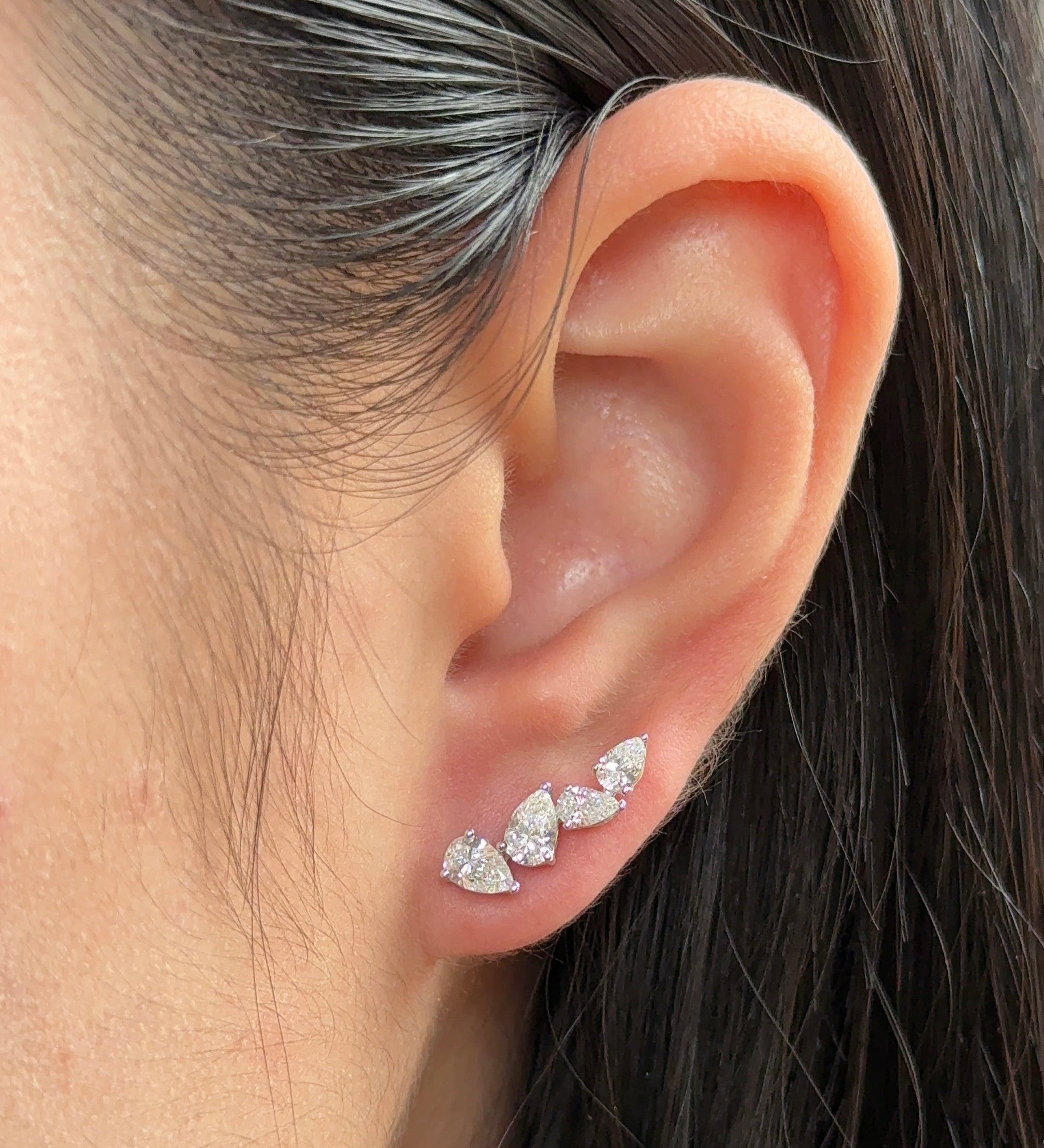 0.23 CT Round Lab Grown Diamond Stud Earrings
