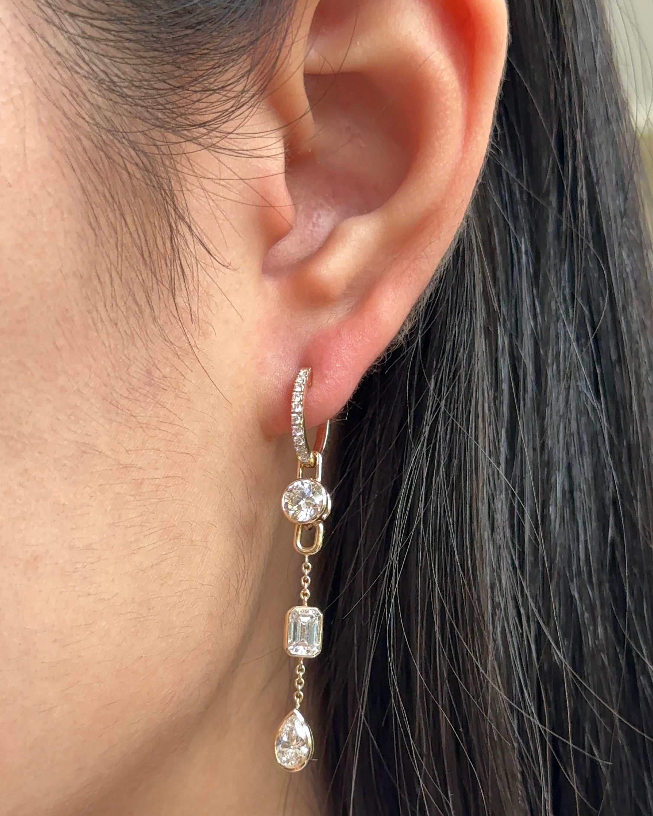 0.23 CT Round Lab Grown Diamond Stud Earrings