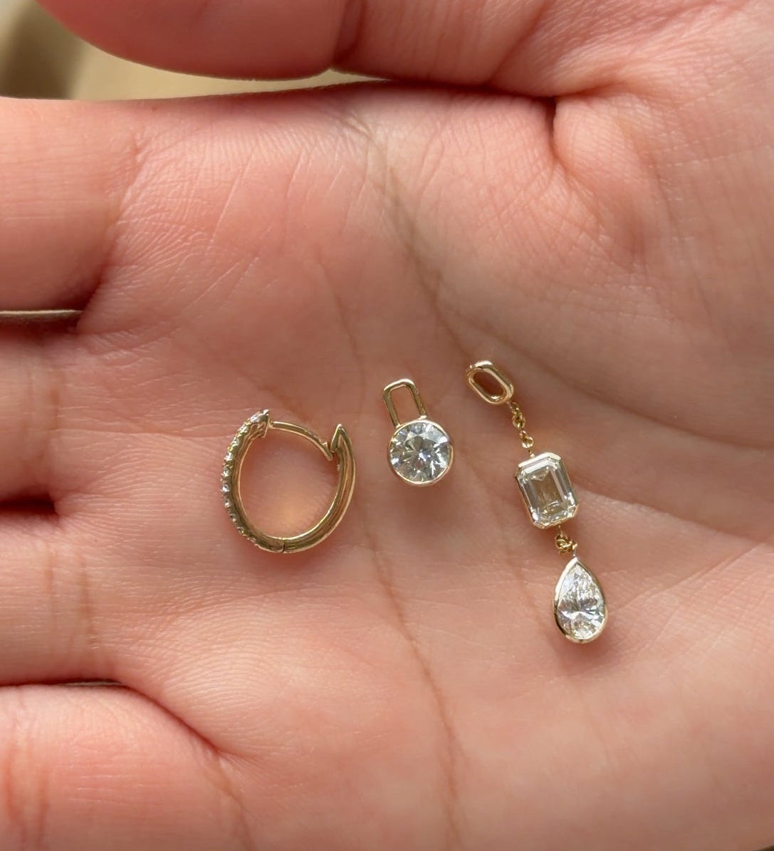 0.23 CT Round Lab Grown Diamond Stud Earrings