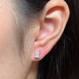 0.23 CT Round Lab Grown Diamond Stud Earrings
