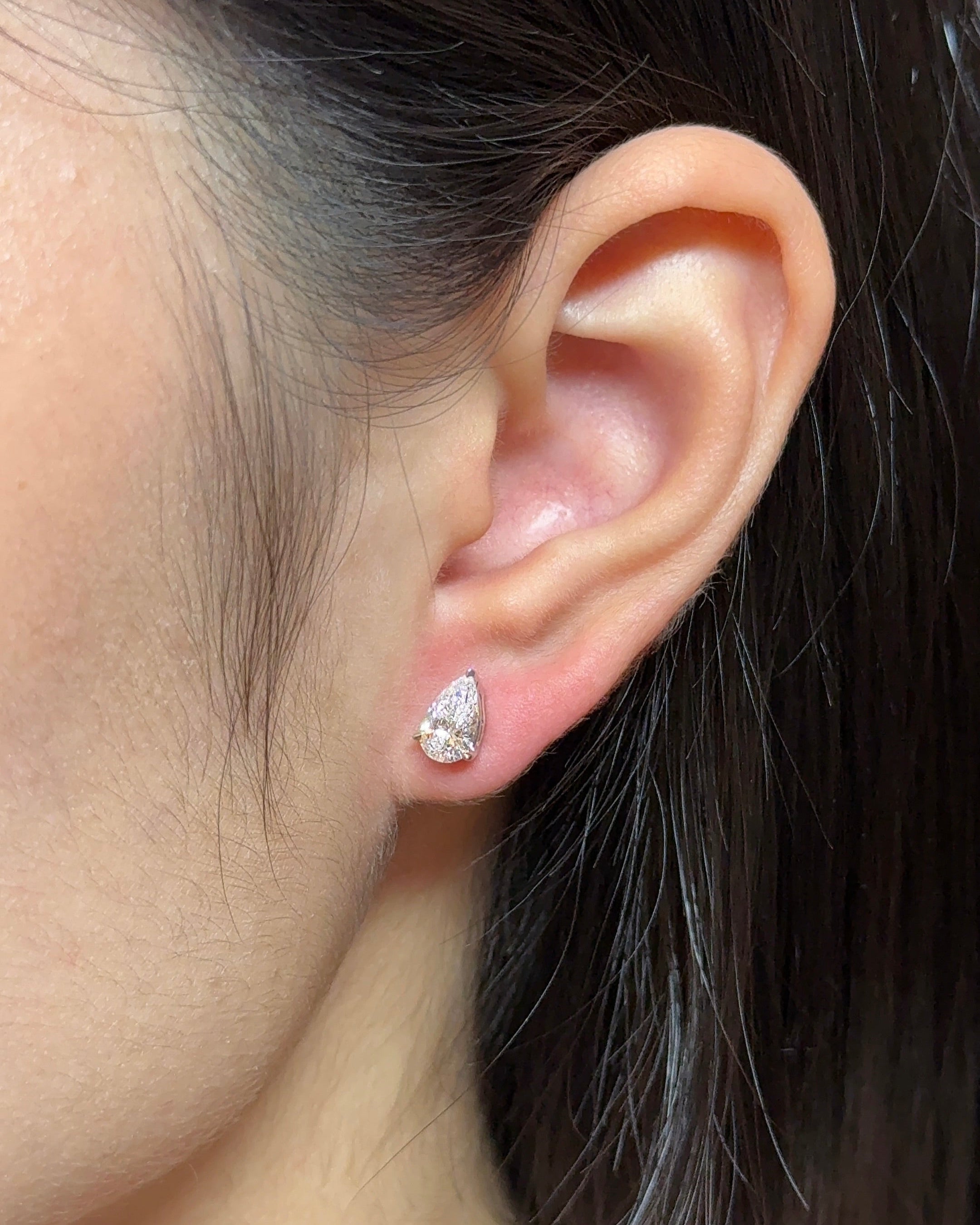 0.23 CT Round Lab Grown Diamond Stud Earrings