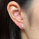 0.23 CT Round Lab Grown Diamond Stud Earrings