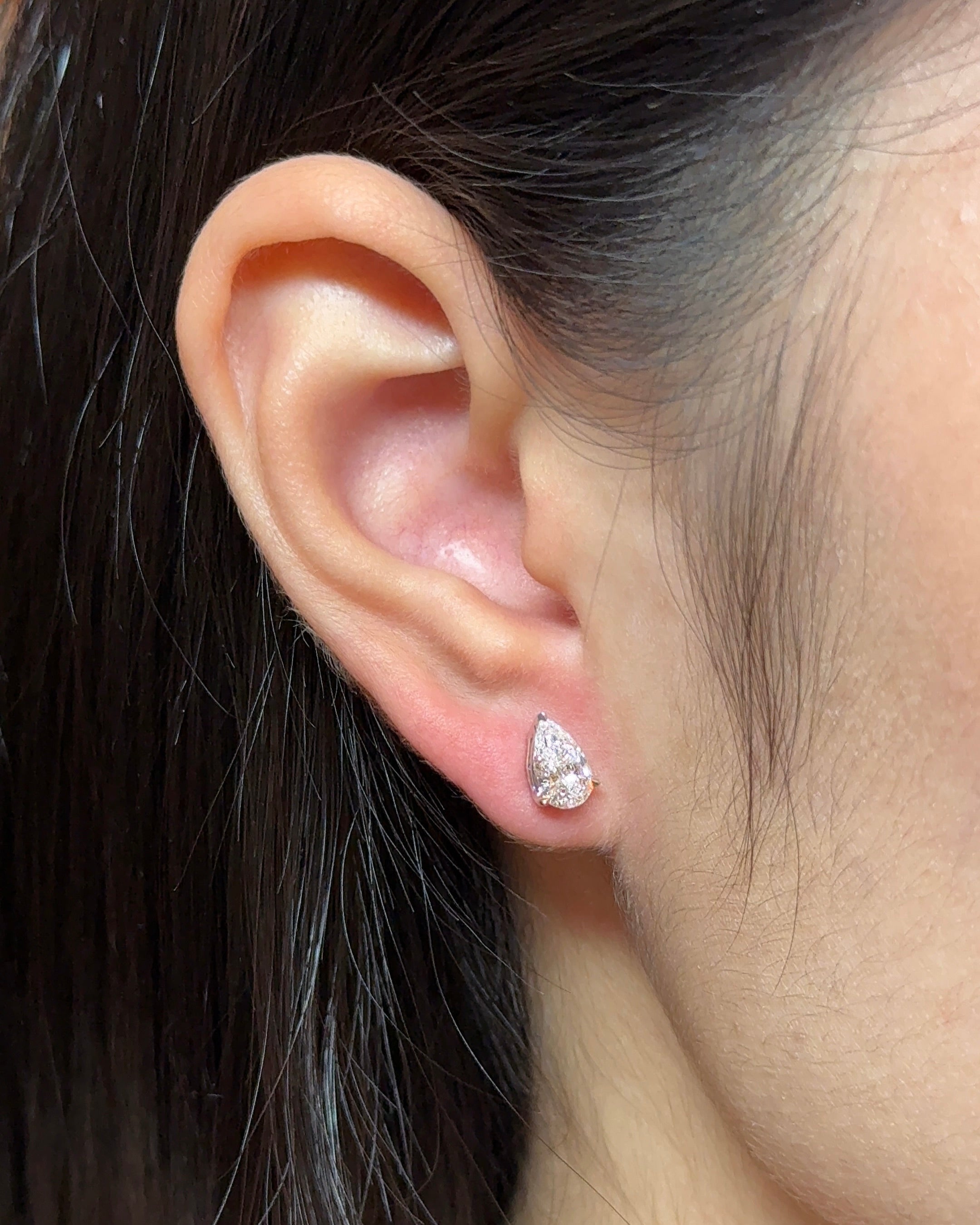 0.23 CT Round Lab Grown Diamond Stud Earrings