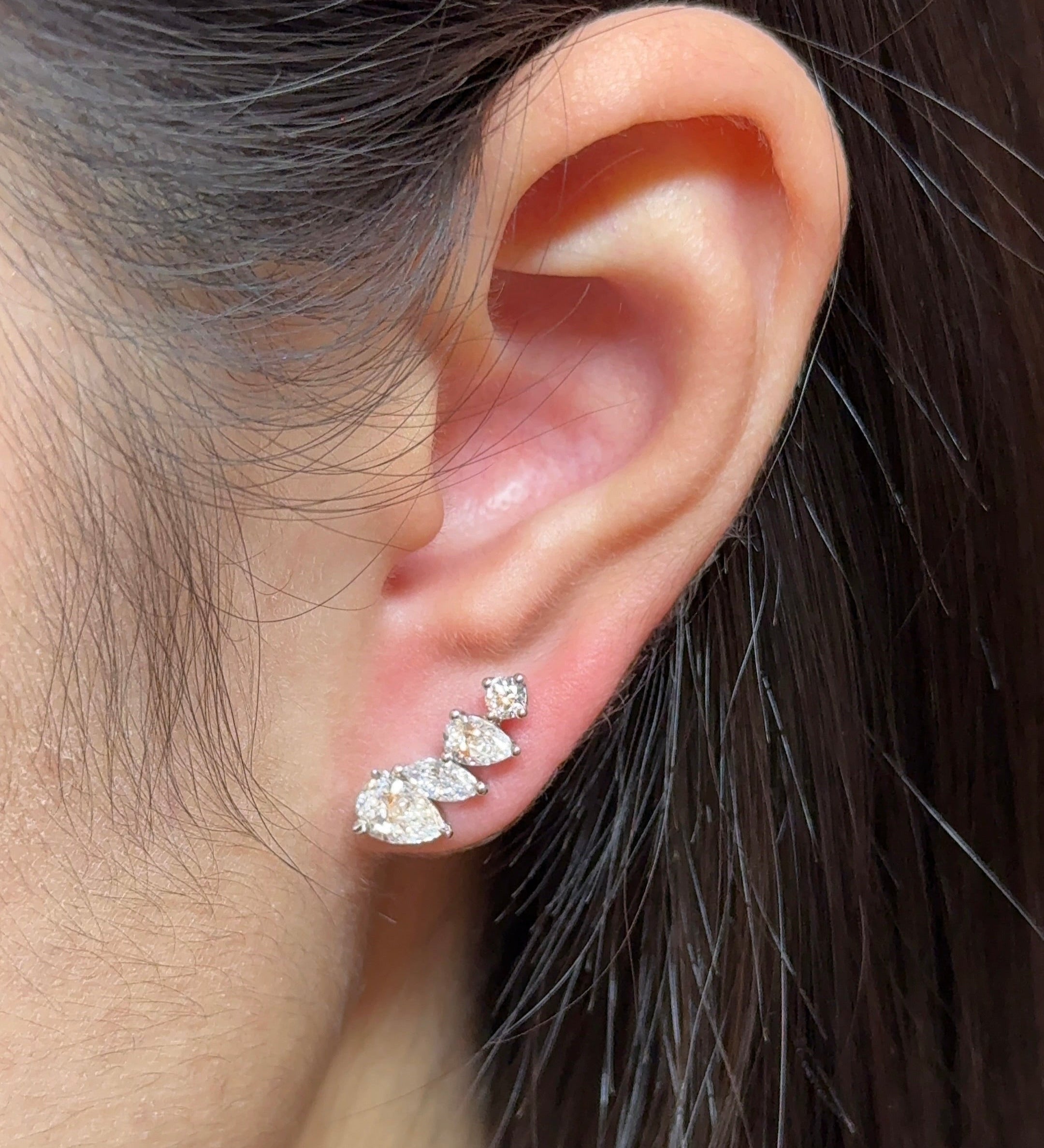 0.23 CT Round Lab Grown Diamond Stud Earrings