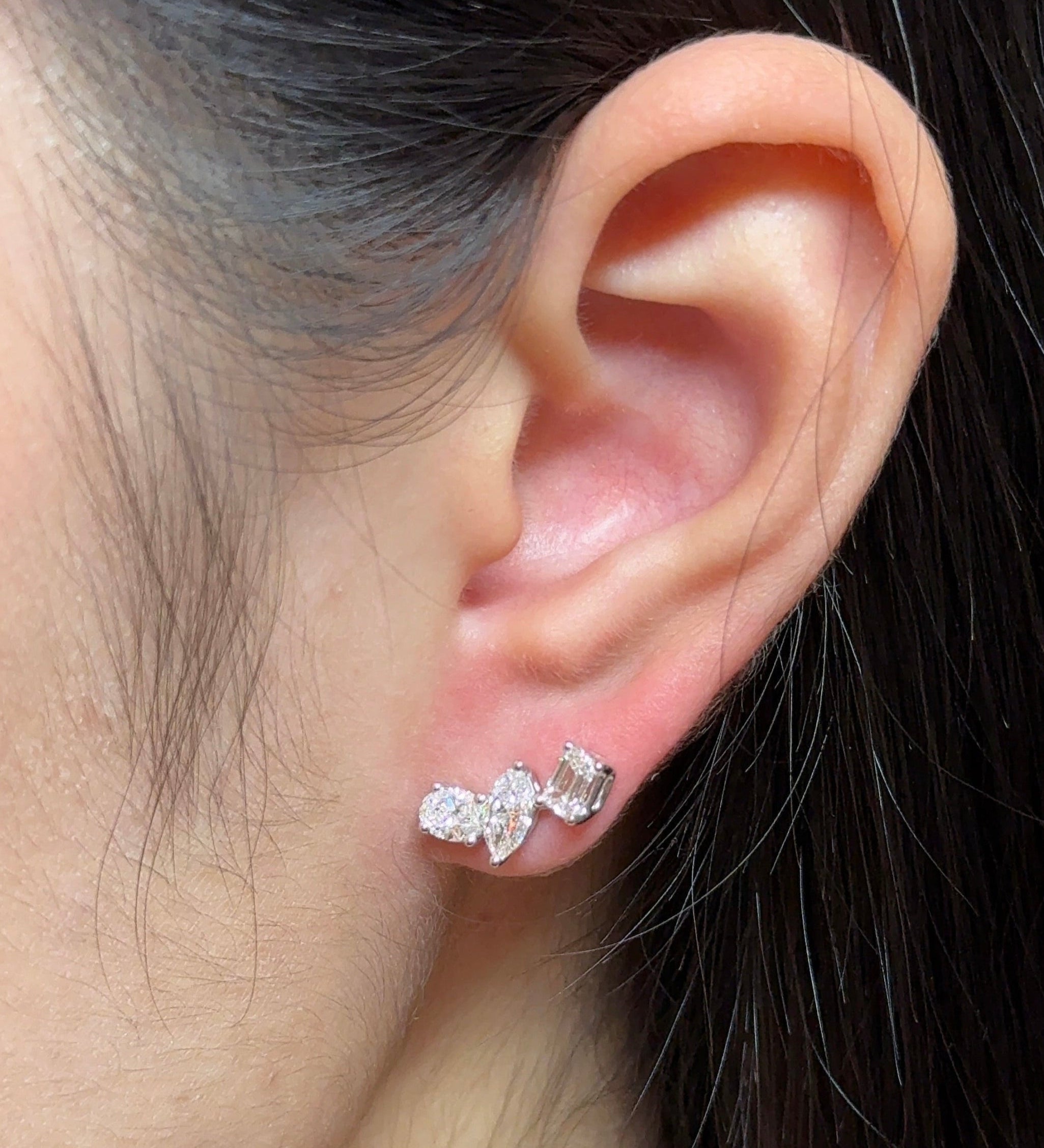 0.23 CT Round Lab Grown Diamond Stud Earrings