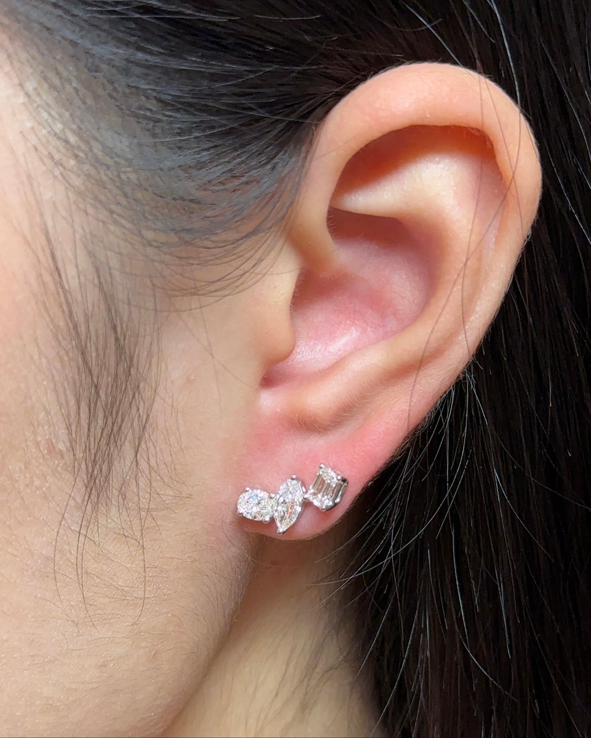 0.23 CT Round Lab Grown Diamond Stud Earrings