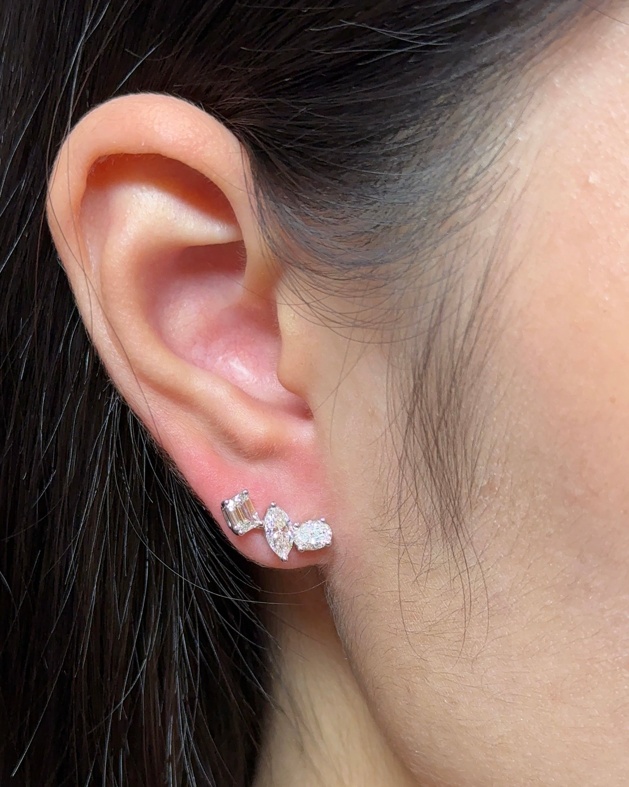 0.23 CT Round Lab Grown Diamond Stud Earrings