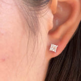 0.23 CT Round Lab Grown Diamond Stud Earrings