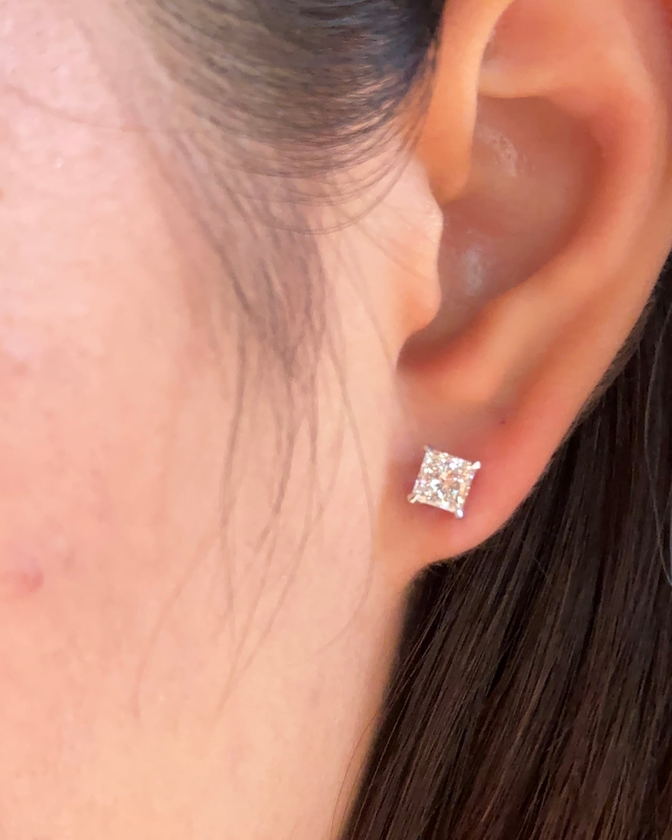 0.23 CT Round Lab Grown Diamond Stud Earrings