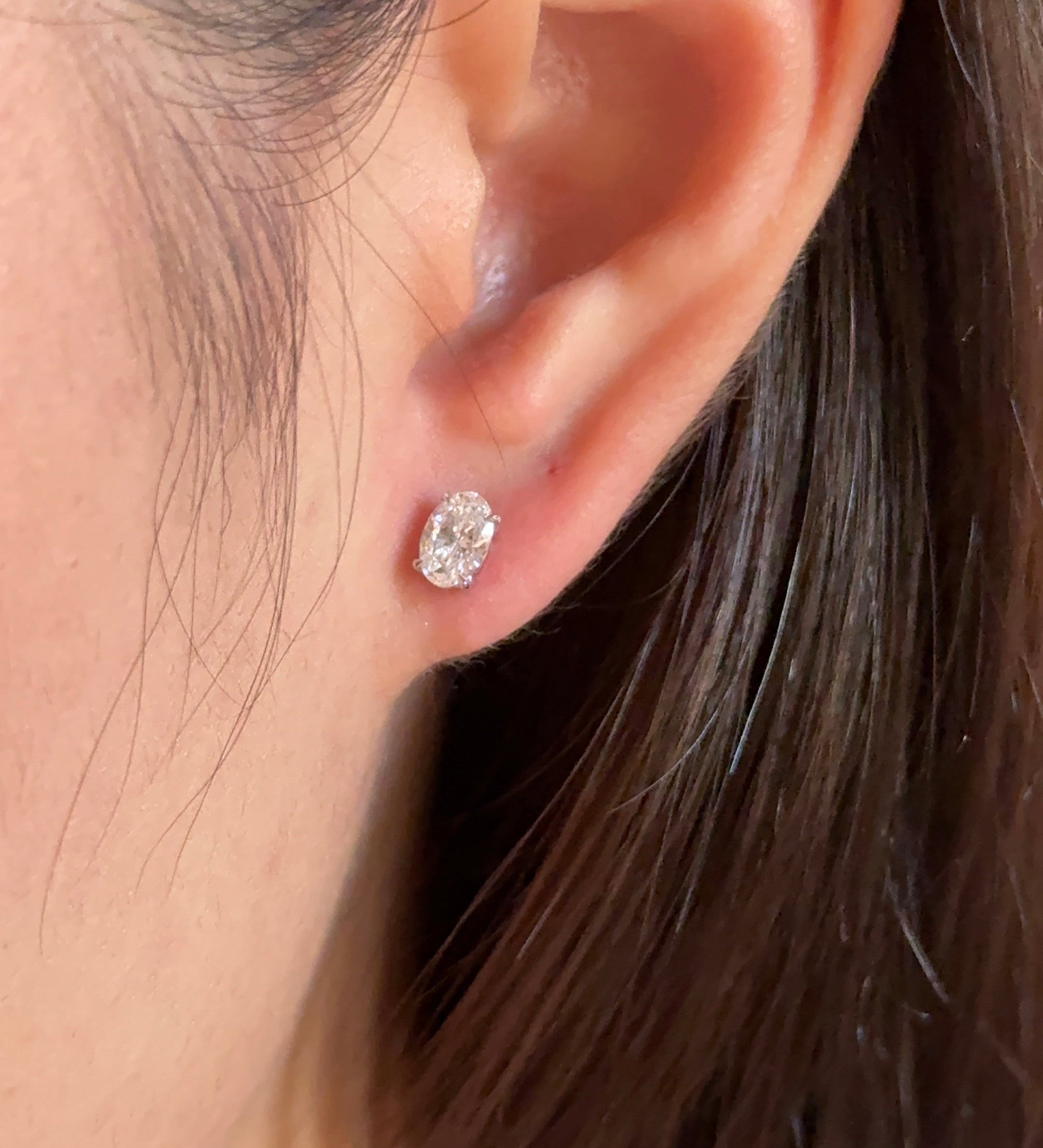 0.23 CT Round Lab Grown Diamond Stud Earrings