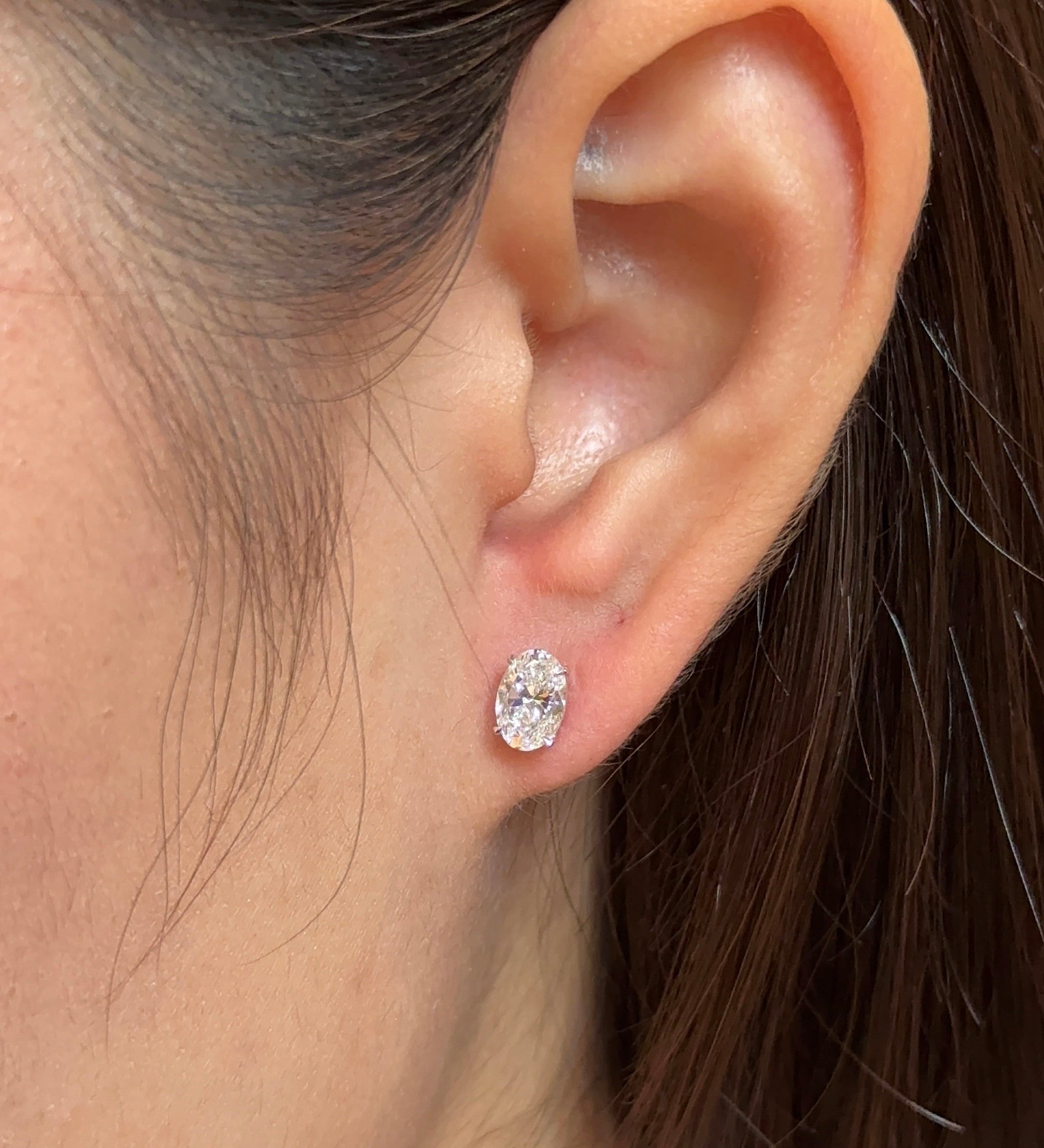 0.23 CT Round Lab Grown Diamond Stud Earrings