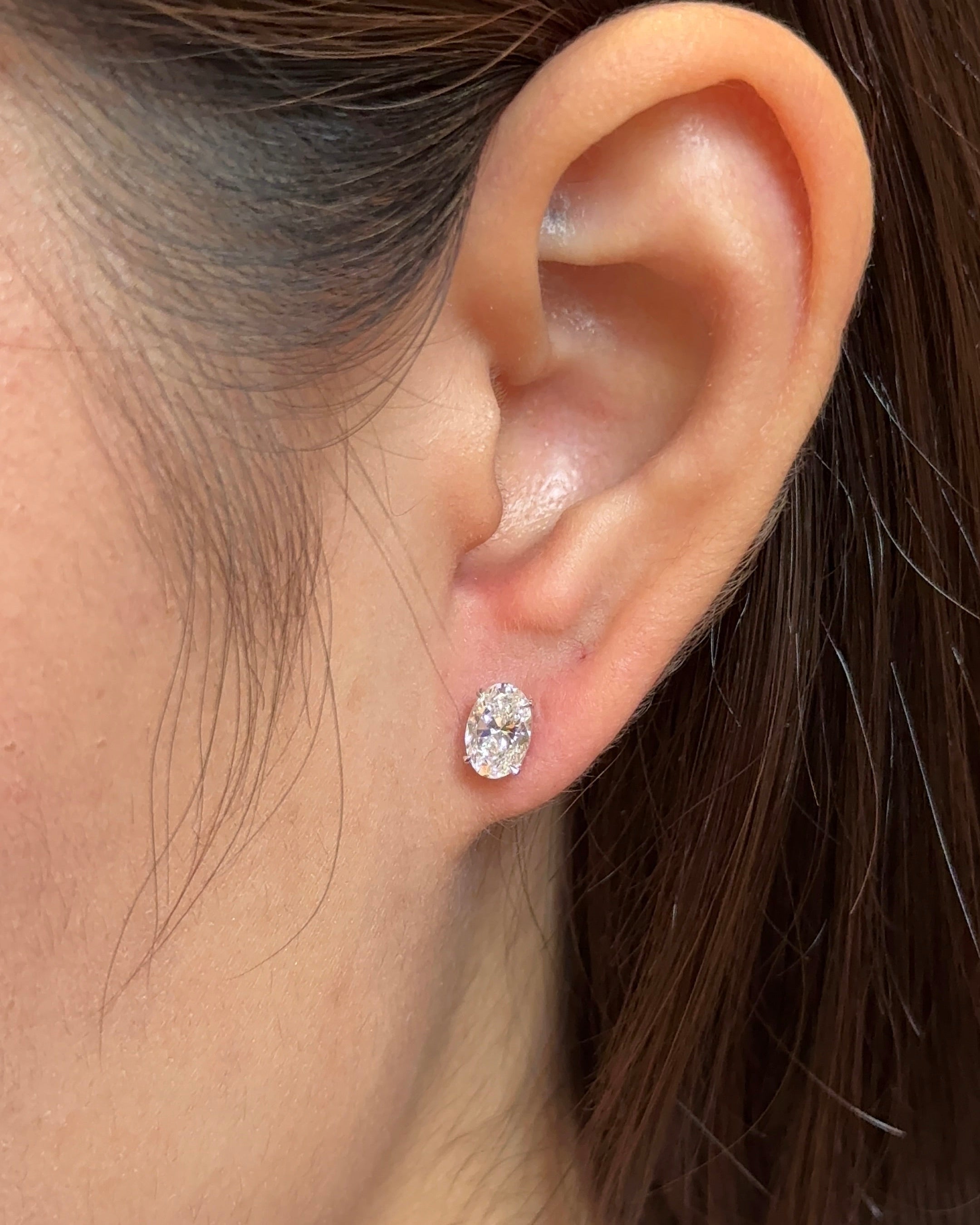 0.23 CT Round Lab Grown Diamond Stud Earrings