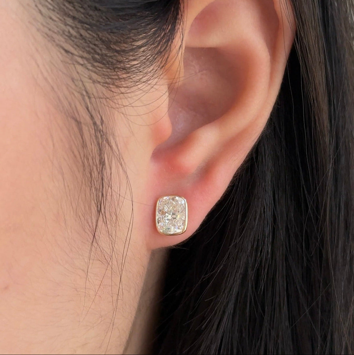 0.23 CT Round Lab Grown Diamond Stud Earrings