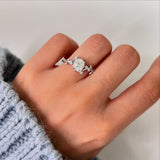 Round  Lab Grown Diamond Vintage Style Engagement Ring