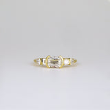 1.0 CT Cushion/Scissor Lab Grown Diamond Cluster Engagement Ring